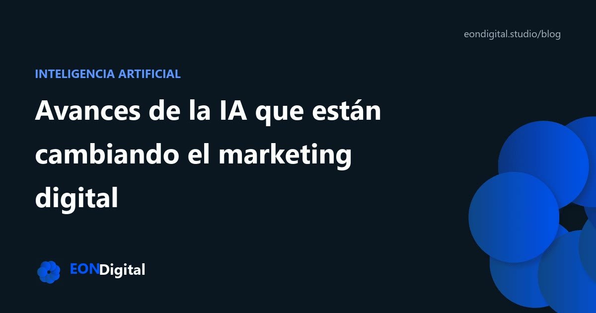 Avances de la IA que están cambiando el marketing digital